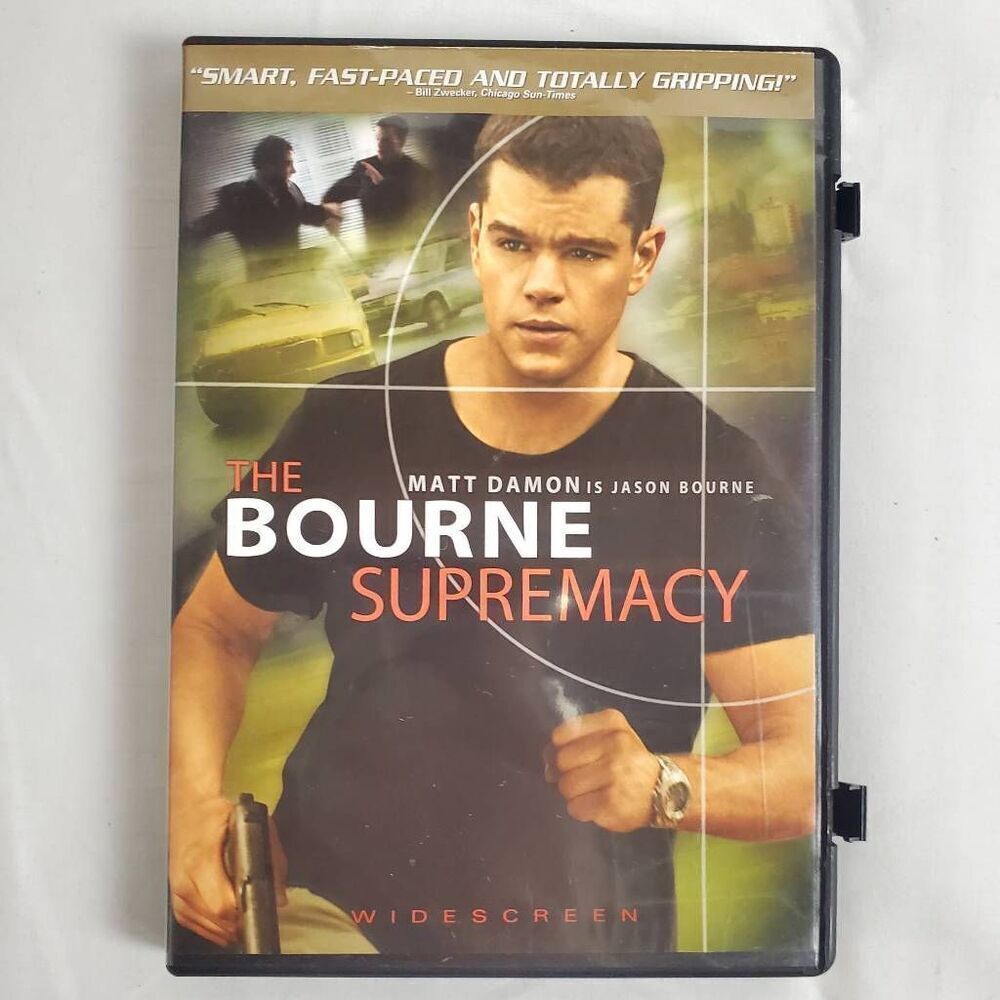 The Bourne Supremacy DVD Matt Damon Action Thriller Widescreen